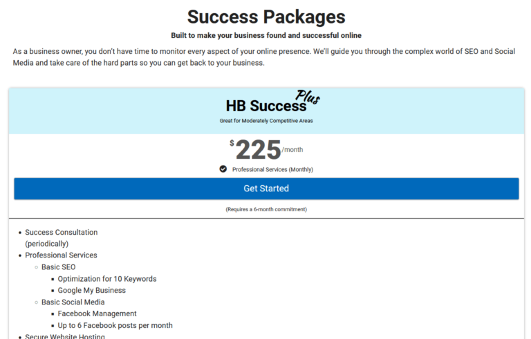 HB Success Package.