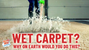Wet Carpet? Why on earth would you do this?